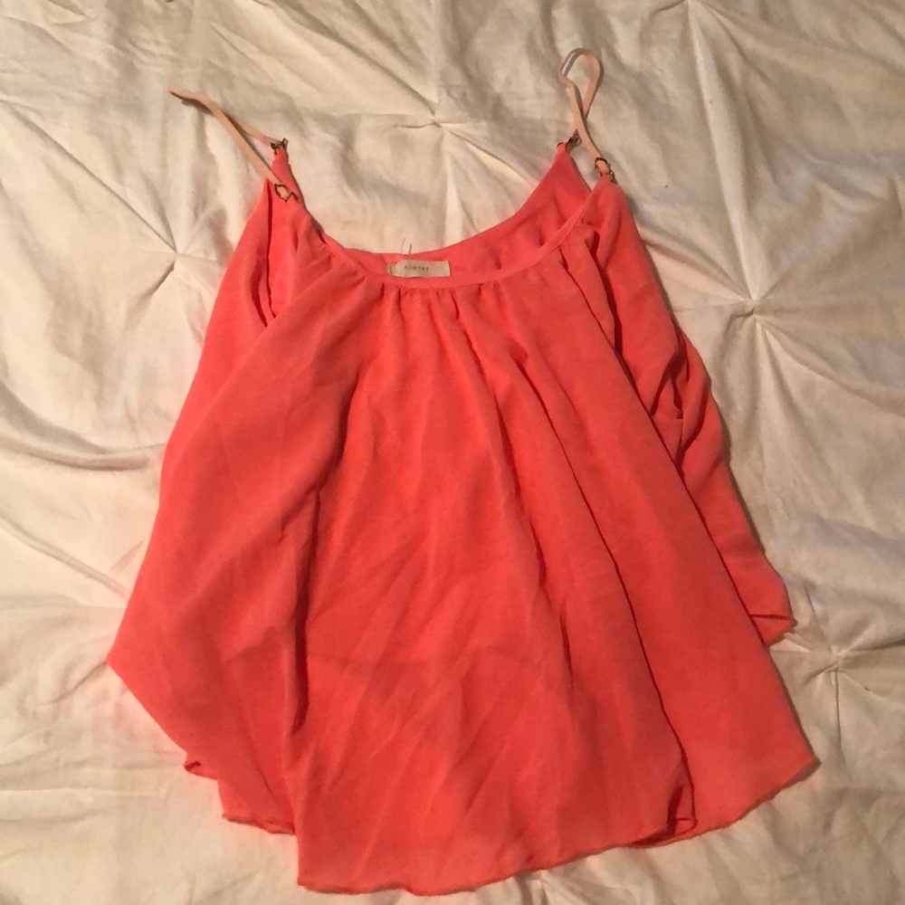 Coral crop top
